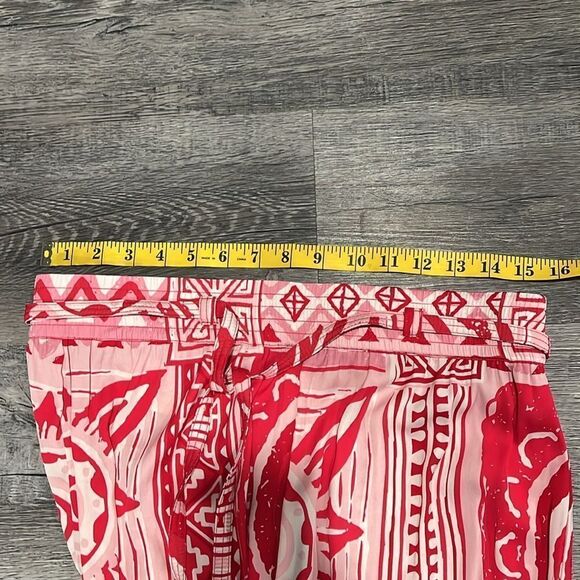Rachel Zoe NWT boho red pink wide leg pant - M - Picture 7 of 8